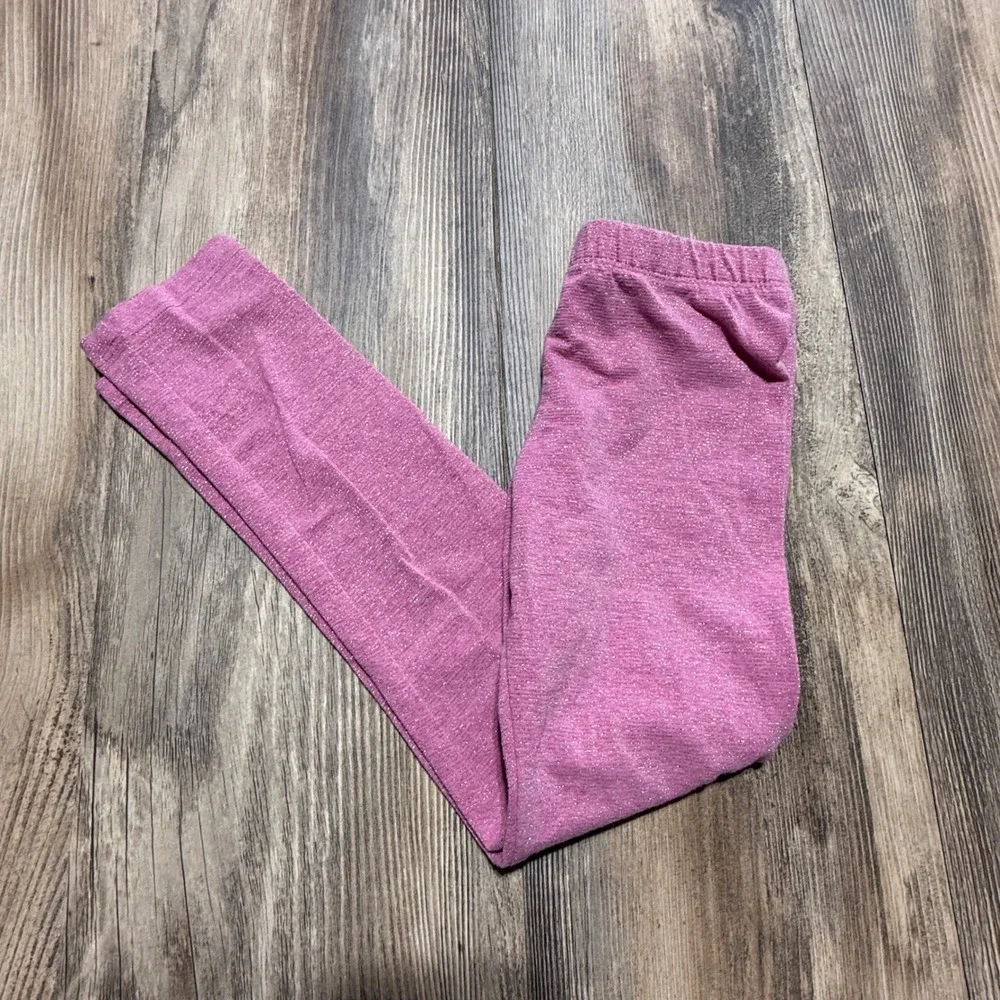 Gymboree Leggings Pink Sparkle Metallic Kidcore